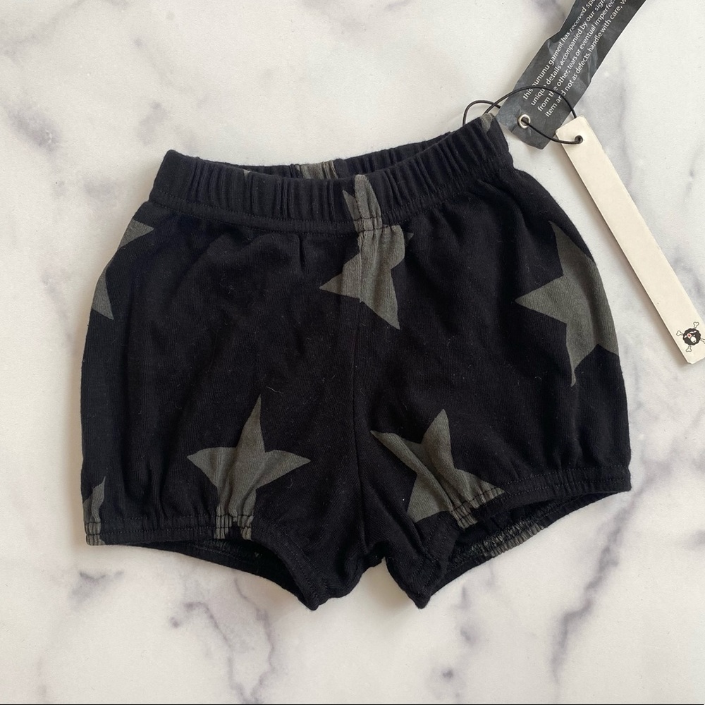Nununu NWT Baby Shorts Bloomers Black 6-12 Mos